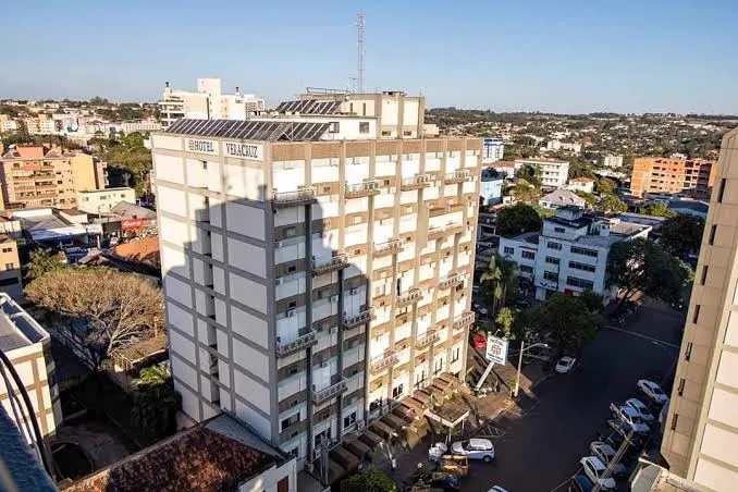 Vista do alto do Hotel Vera Cruz e do centro de Ijuí